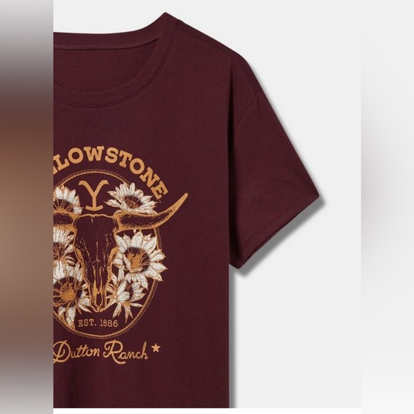 Torrid Yellowstone Relaxed Fit Cotton Boxy Tee - Picture 2 of 4